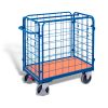 Four-sided parcel trolley, low