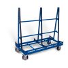 Sheet-material trolley, two-sided