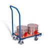 Euro system dolly with board (edge 10mm) and pushbar