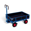 Hand platform trolley with side walls