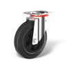 Swivel castor with wheel type GK