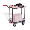 ESD push-handle dolly with 2 load surfaces