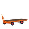 Industrial trailer with 2-axle turnable steering