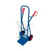 Tubular steel truck with folding toe plate