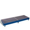 Drip tray with grating for 4 drums