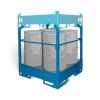 Stackling frame with drip tray