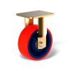 Fixed castors with wheel type TG