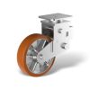 Fixed castors with wheel type PE