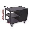 VARIOfit® workshop trolley with 3 loading areas, RAL 7016