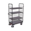 VARIOfit shelf trolley, 4 shelves, RAL 7016