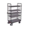 VARIOfit shelf trolley, 5 shelves, RAL 7016