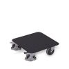 VARIOfit crate roller with checker plate, RAL 7016