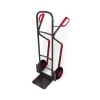 VARIOfit tubular steel trolley, plastic skids, RAL 7016