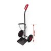 VARIOfit steel bottle trolley for 1 bottle, RAL 7016