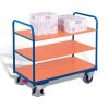 Shelf trolley, low with 3 shelves