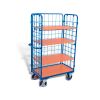Shelf trolley - high, 3 walls and 4 loading boards