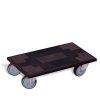 Dolly with thermoplastic rubber swivel castors
