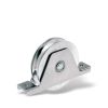 Schiebetorrolle Stahl mit runder Rille