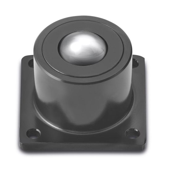 Heavy duty ball castors with bottom flange or head flange