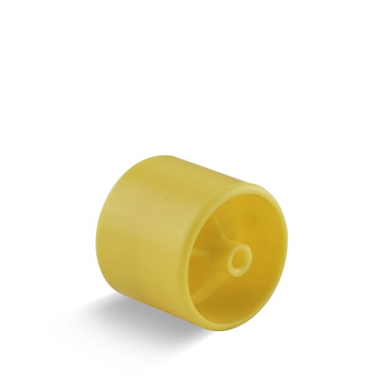 Roller with steel axle