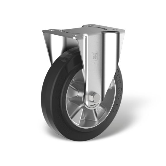 Fixed castors with wheel type DE