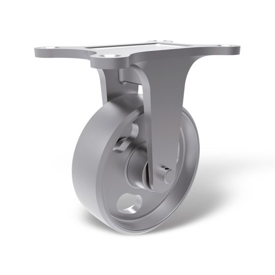 Fixed castors malleable cast iron - type GGB