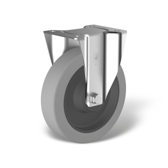 Fixed castors with wheel type WN