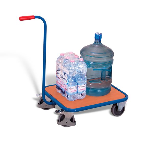 Push-handle dolly with board