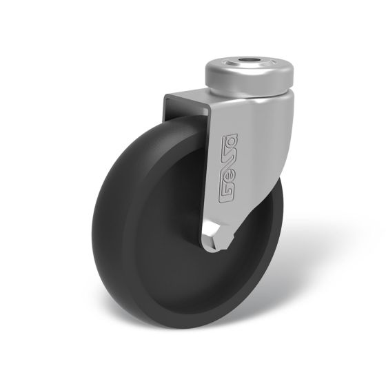 Institutional swivel castors with bolt hole - AK LAR