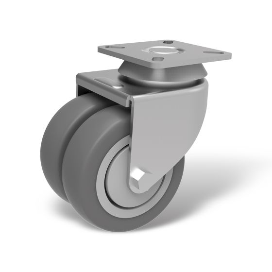 Institutional twin swivel castors - type ATP DLAP