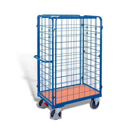 Four-sided parcel trolley, high