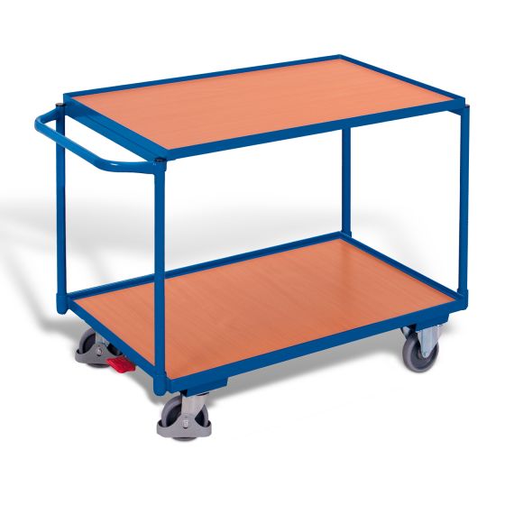 Table trolley with 2 load surfaces
