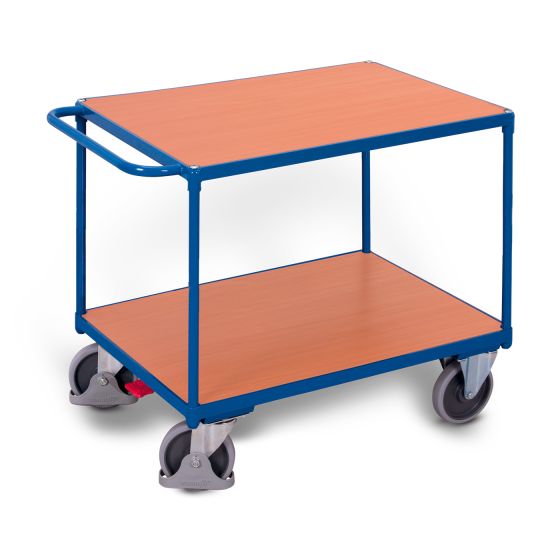 Heavy-duty table trolley with 2 load surfaces