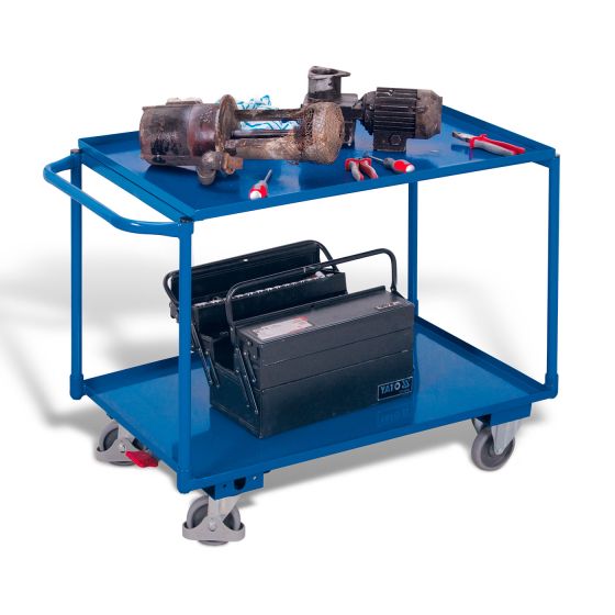 Table trolley with 2 load surfaces