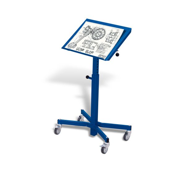 Material stand, one-sided tiltable