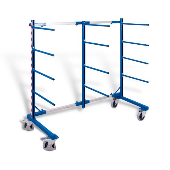 Carrier-spar trolley, one-sided 3 stands