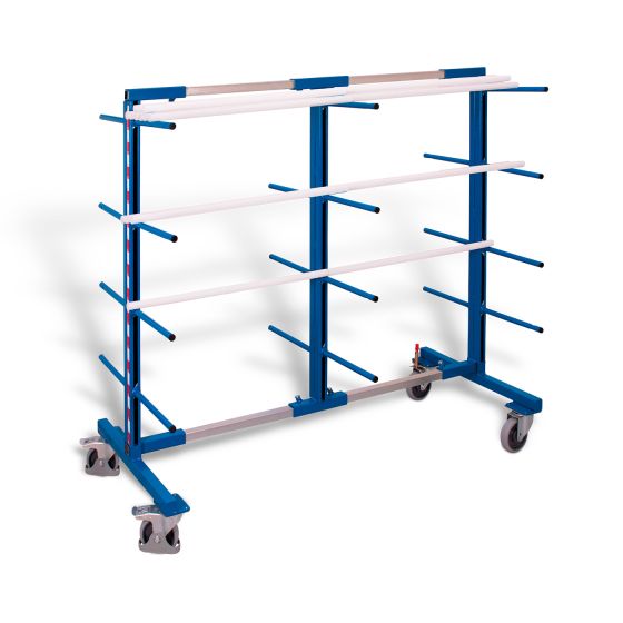 Carrie-spar trolley, two-sided 3 stands