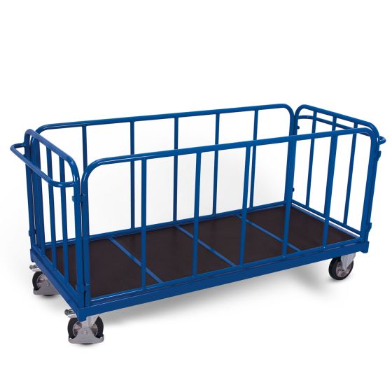 Four-sided trolley with vertical tubes