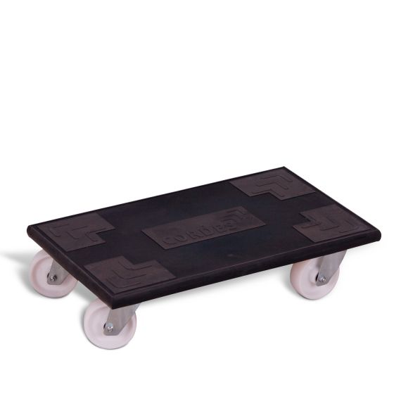Dolly with plastic swivel castors