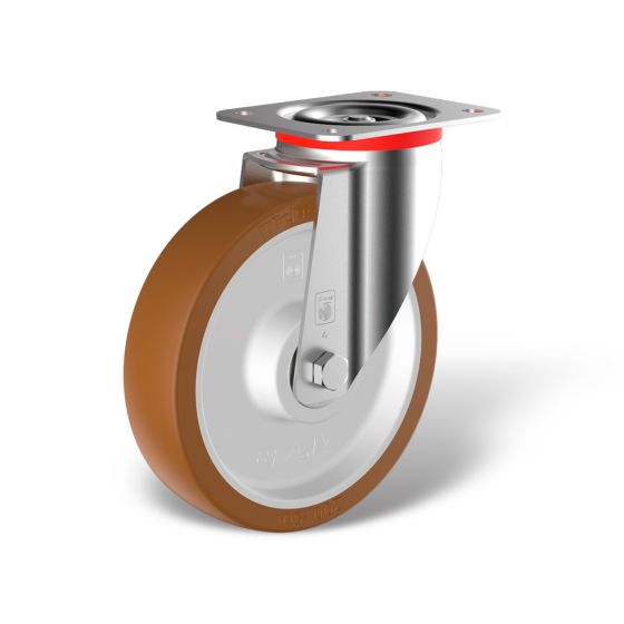 Swivel castor with wheel type PK