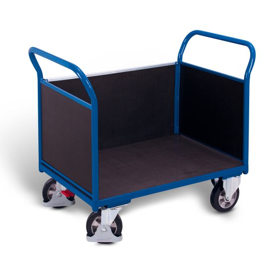 Three-sided trolley with screen printing plate with EasySTOP