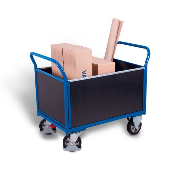 Four-sided trolley with screen printing plate