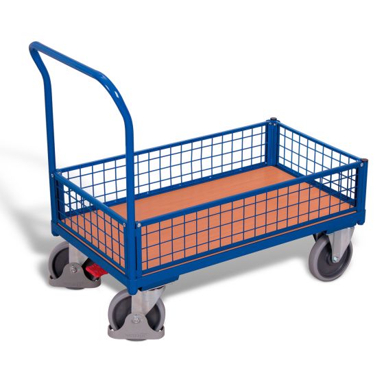 Box trolley with mesh