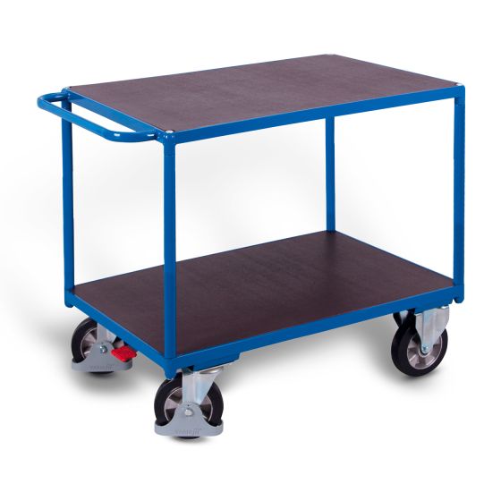 Heavy-duty table trolley with 2 load surfaces