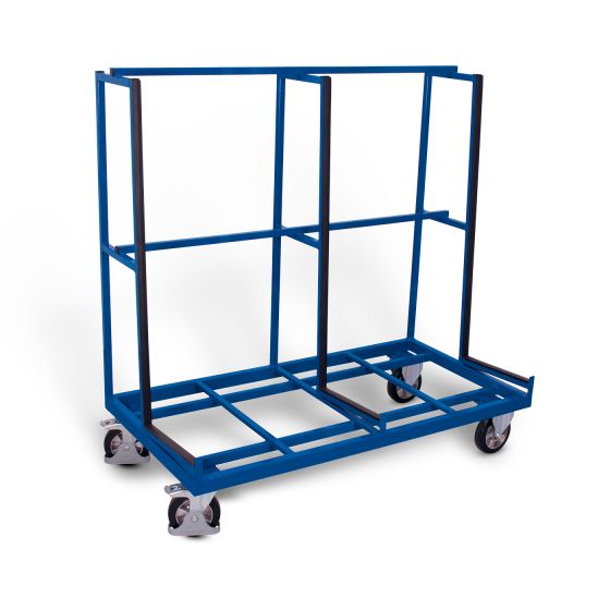 Sheet-material trolley, one-sided