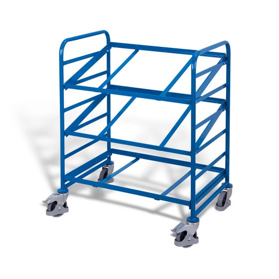 Euro container trolley 3 Etagen open, wide