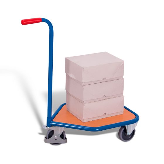 Push-handle dolly with board