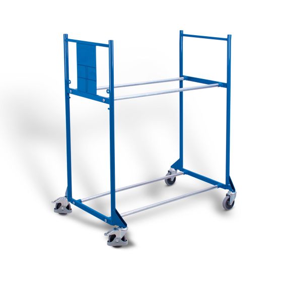 Tyre trolley with 2 levels