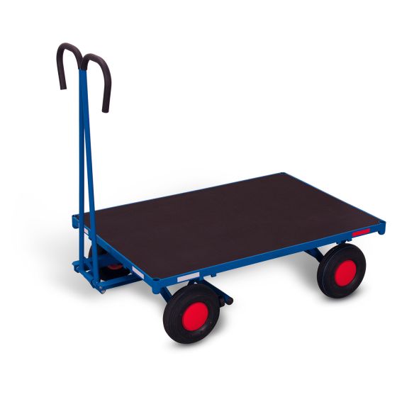 Hand platform trolley without side walls