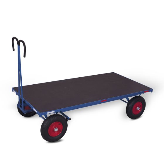 Hand platform trolley without side walls